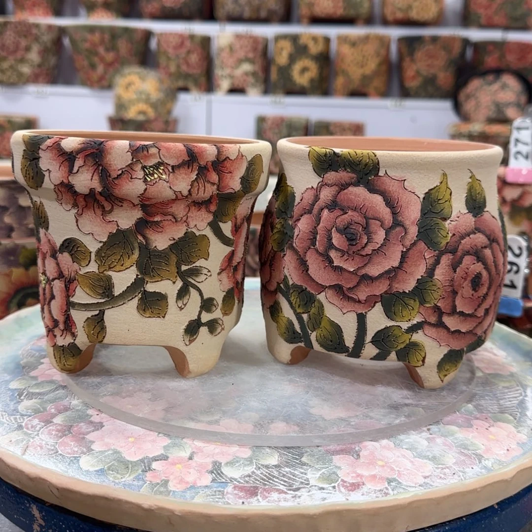 红陶余**期精品多肉花盆精品多肉花盆