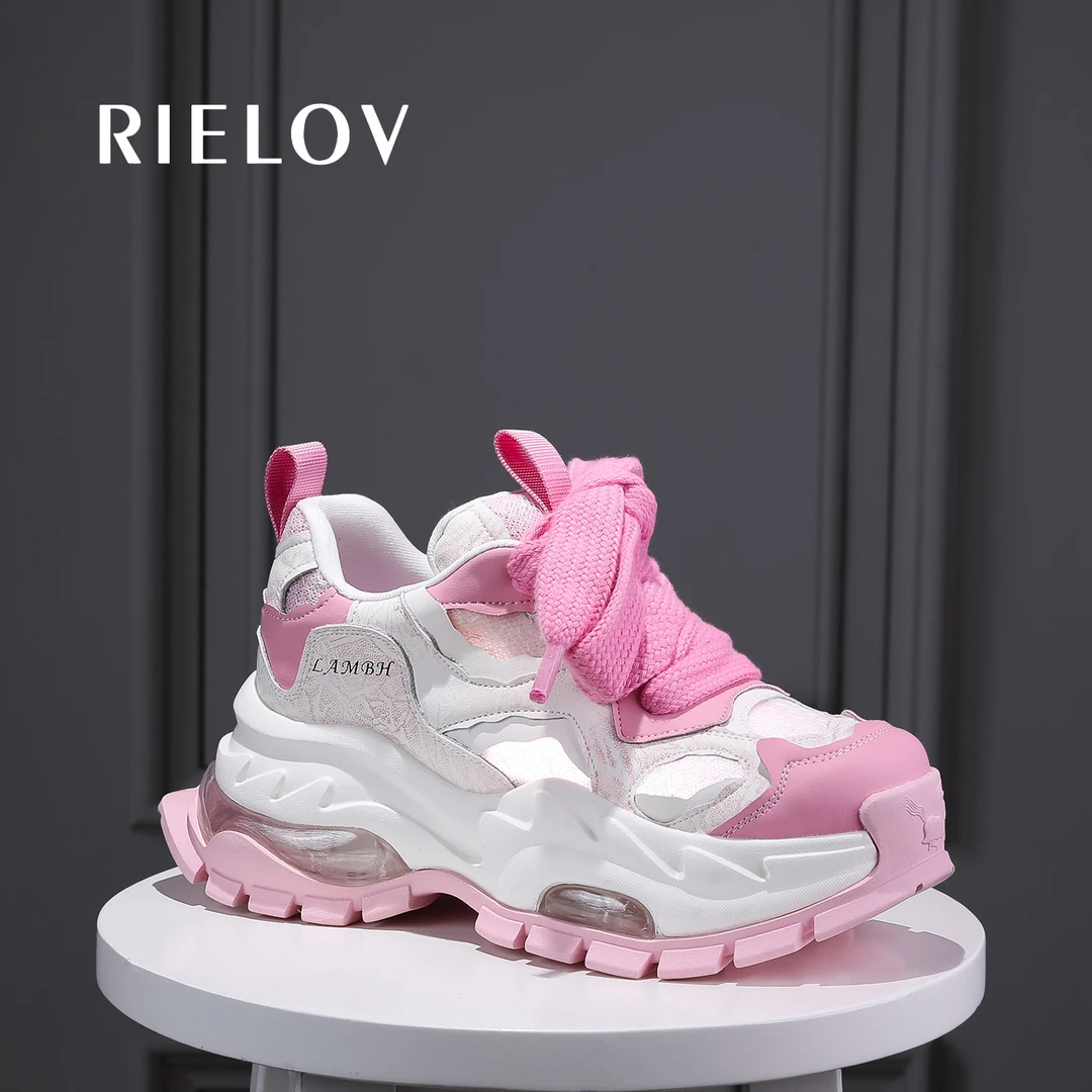 甄选●RIELOV增高7.5cm时尚潮流百搭女士厚底小众休闲鞋 2570