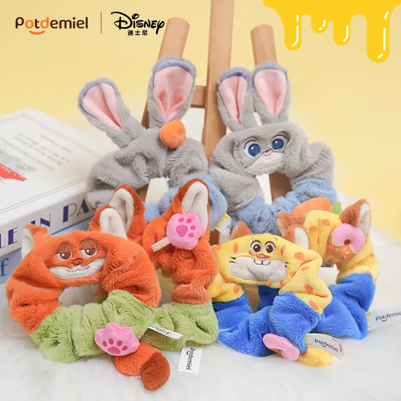 【现货现发】potdemiel蜂蜜罐正版迪士尼疯狂动物城2史迪仔发圈套装