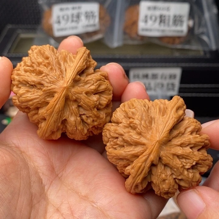 文玩核桃把件45粗筋