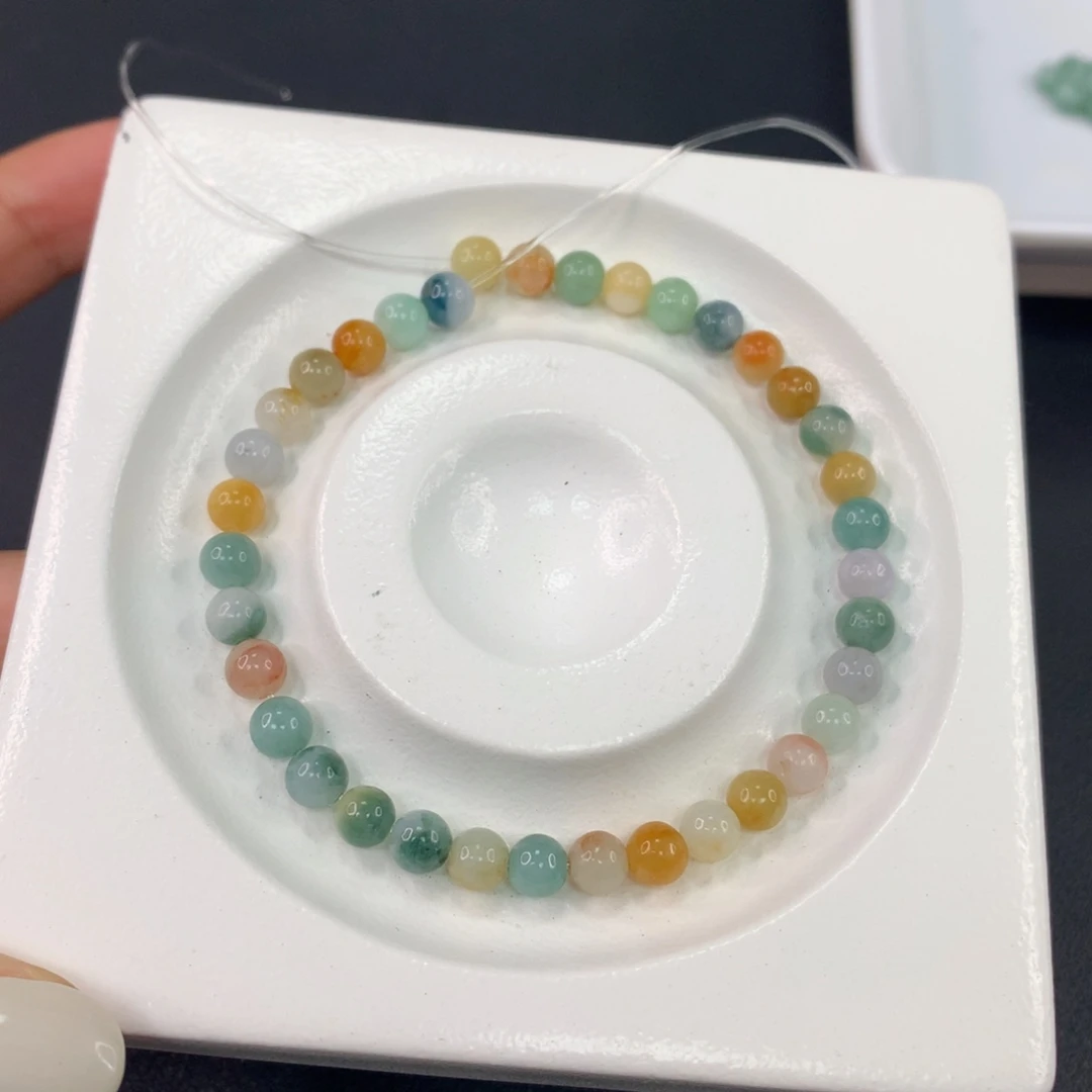 翡翠散珠翡翠散珠DIY手串多样性自发