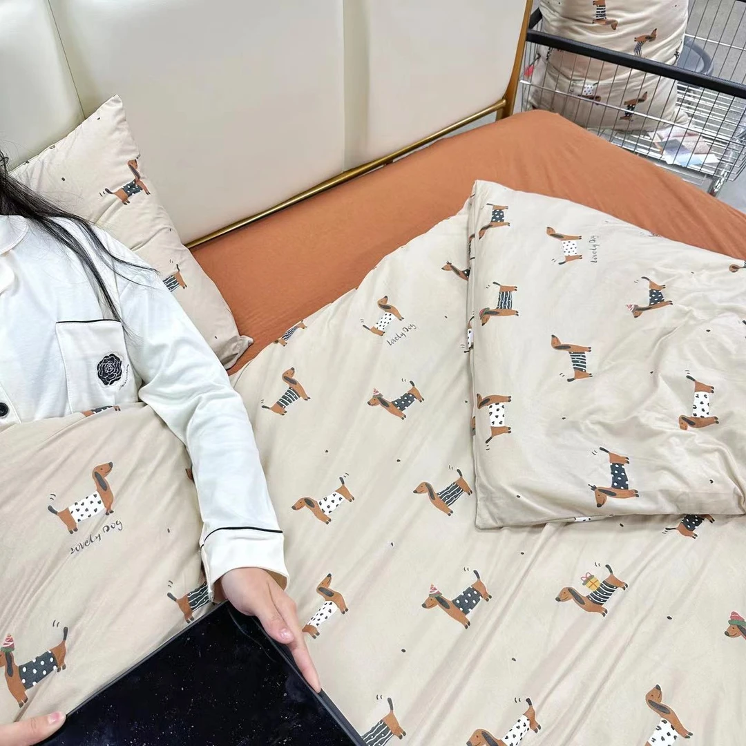 夏季A类针织卡通全A版夏被 冰淇淋空调被裸睡kitty