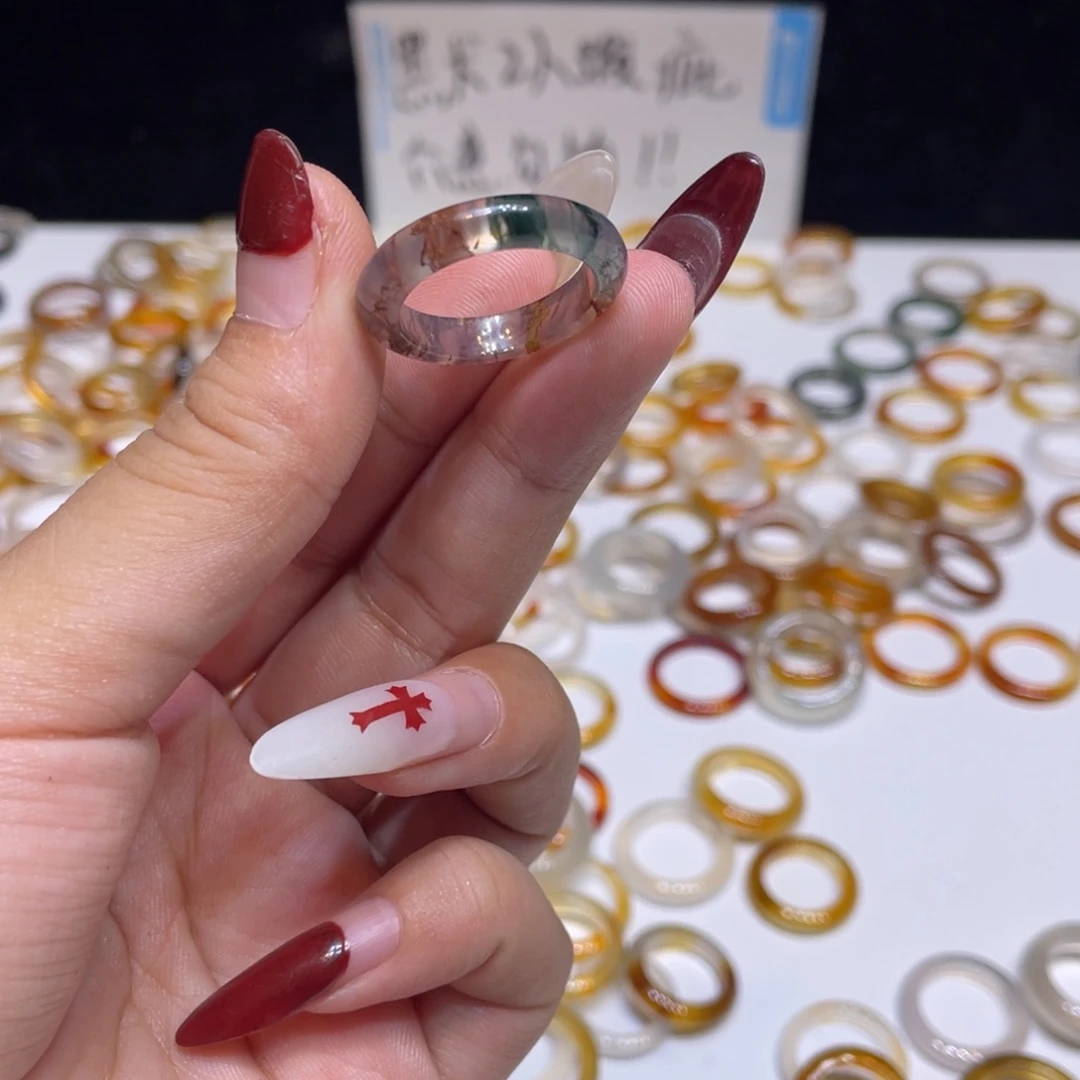 玛瑙/玉髓未镶嵌戒指516号港17 默认瑕疵