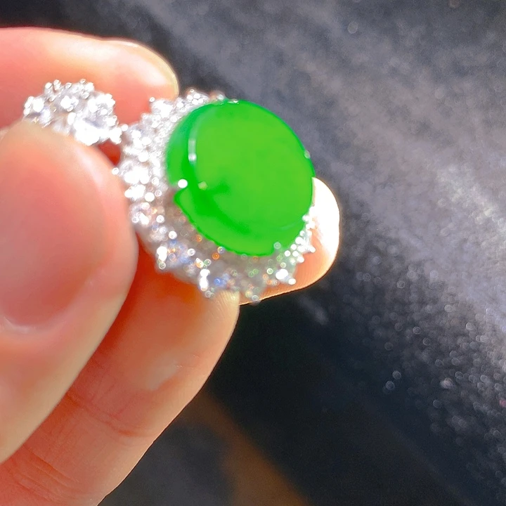 【闪购商品】翡翠颈饰银S925镶嵌翡翠