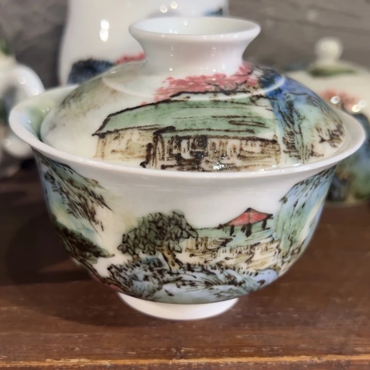 枫***速摆件景德镇陶瓷艺术微瑕