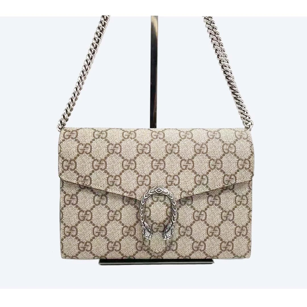 99新 GUCCI/古驰 老花酒神woc链条包