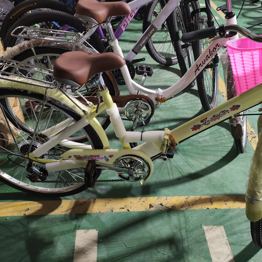 005公主车复古单车变速单车折叠自行车