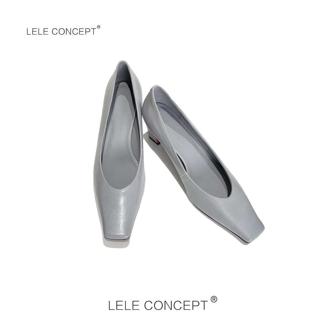 LELE CONCEPT丨【精选推荐】高级感设计师款平头瓢鞋X0177气质