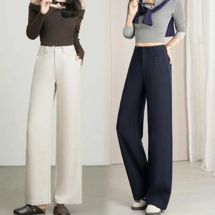 高品质专柜正品莱赛尔亚麻直筒裤338