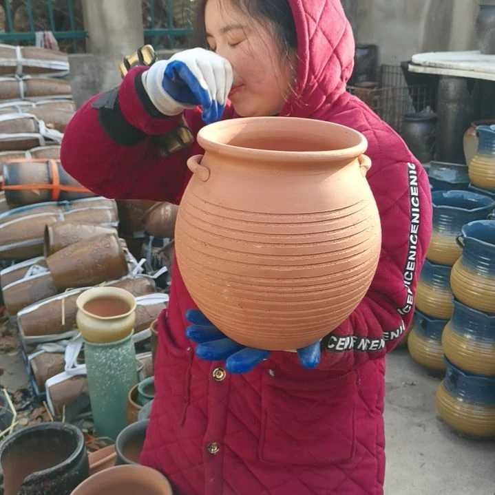 红陶口20高24瑕疵