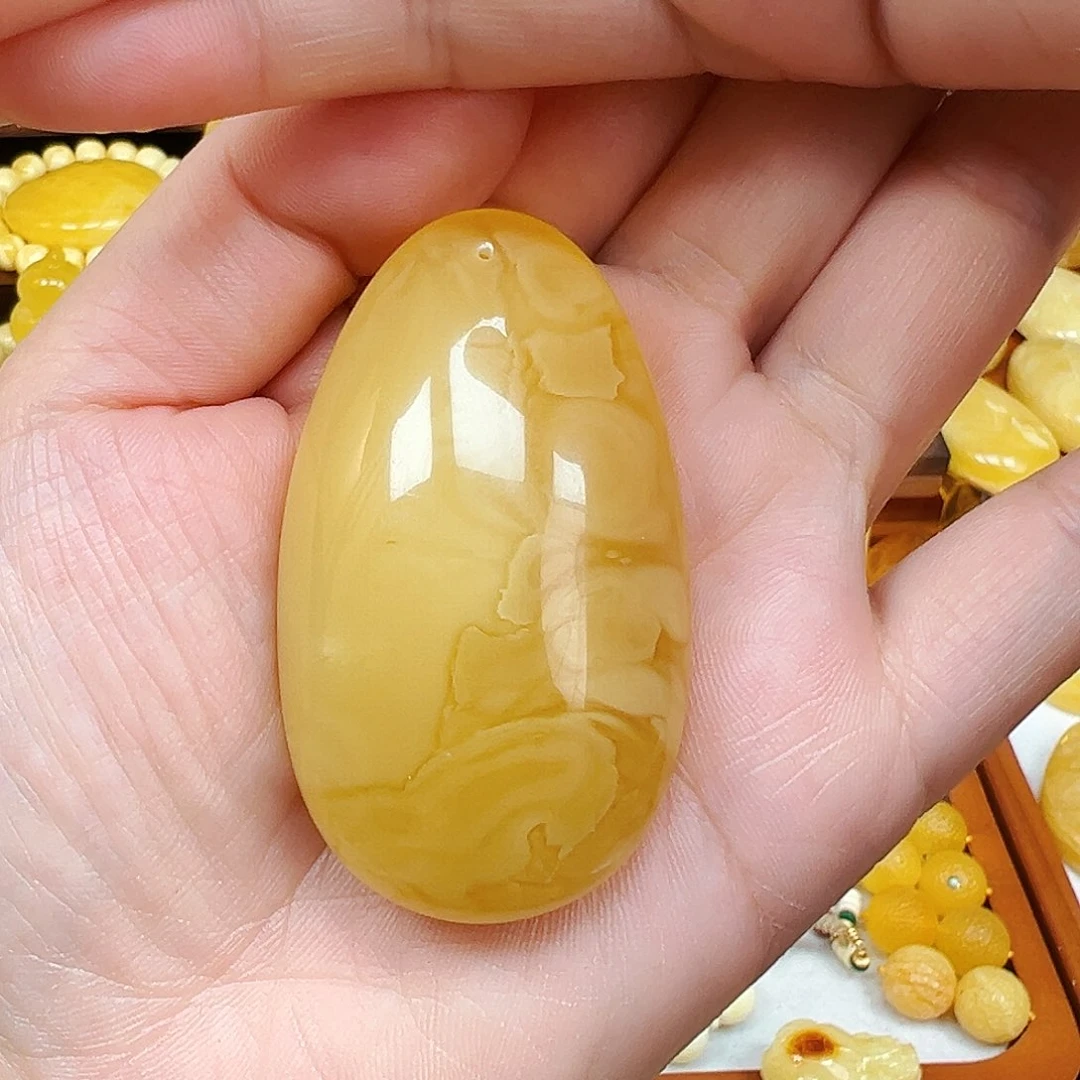 裸石琥珀未镶嵌蜜蜡大水滴