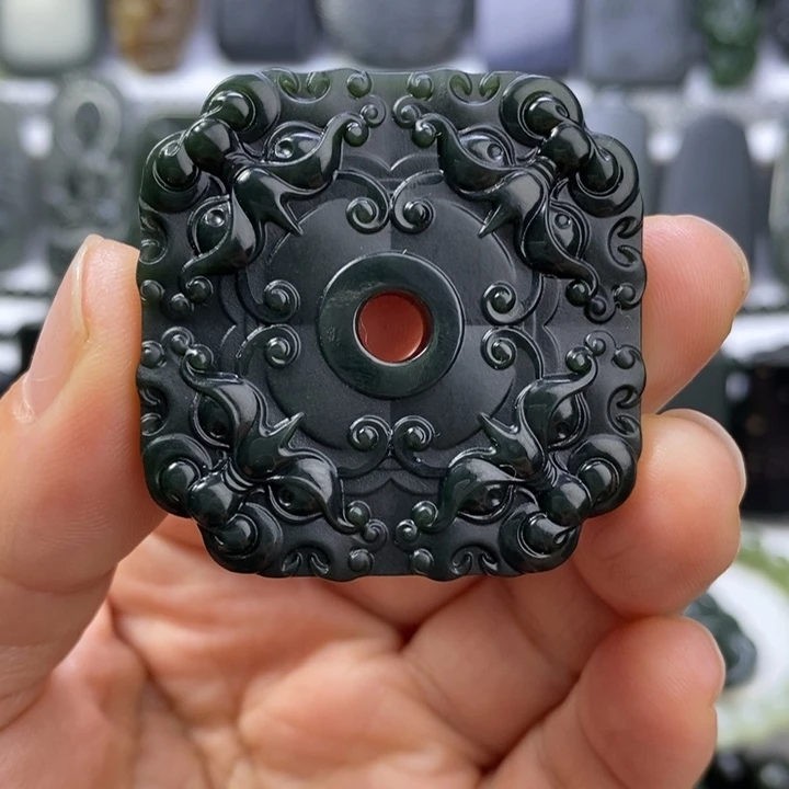 和田玉未镶嵌挂件