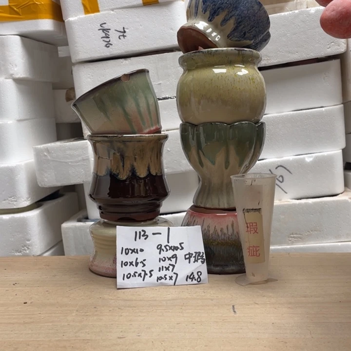 粗陶多肉花盆微瑕1