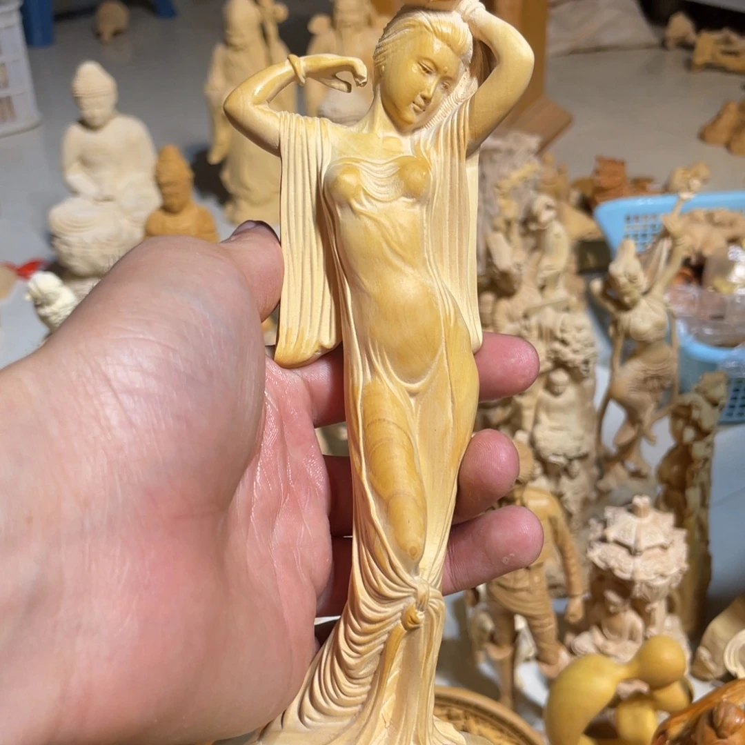 黄杨木小瑕疵贵妃醉酒