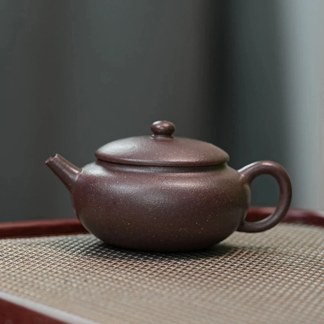 QK宜兴原矿紫砂壶 原矿大水潭天青 素影 紫砂壶 手制