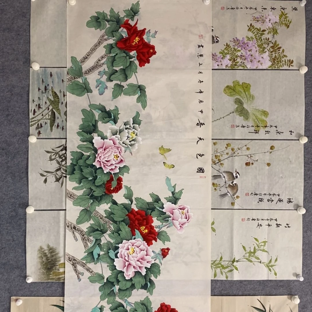 国画7**8国色天香作品