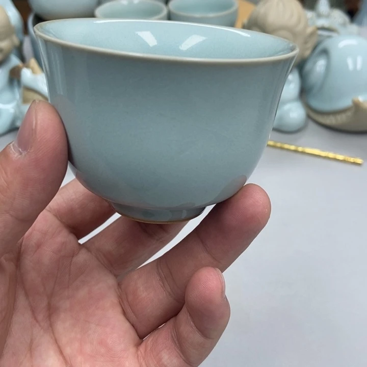 瓷隔****/天青色赵琳老师铃铛杯