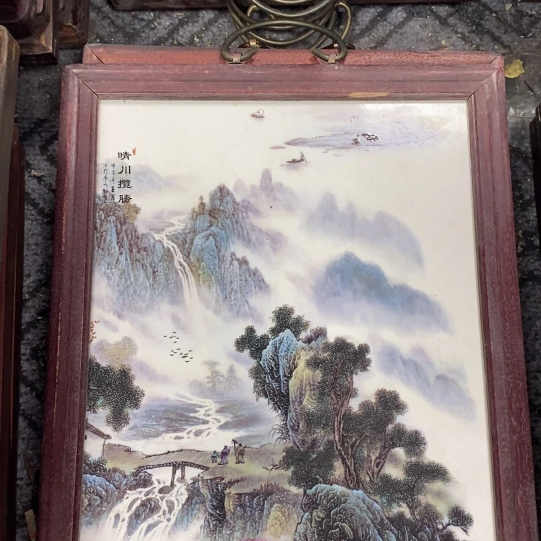 瓷片37*28厘米景德镇瓷板画柴窑烧制