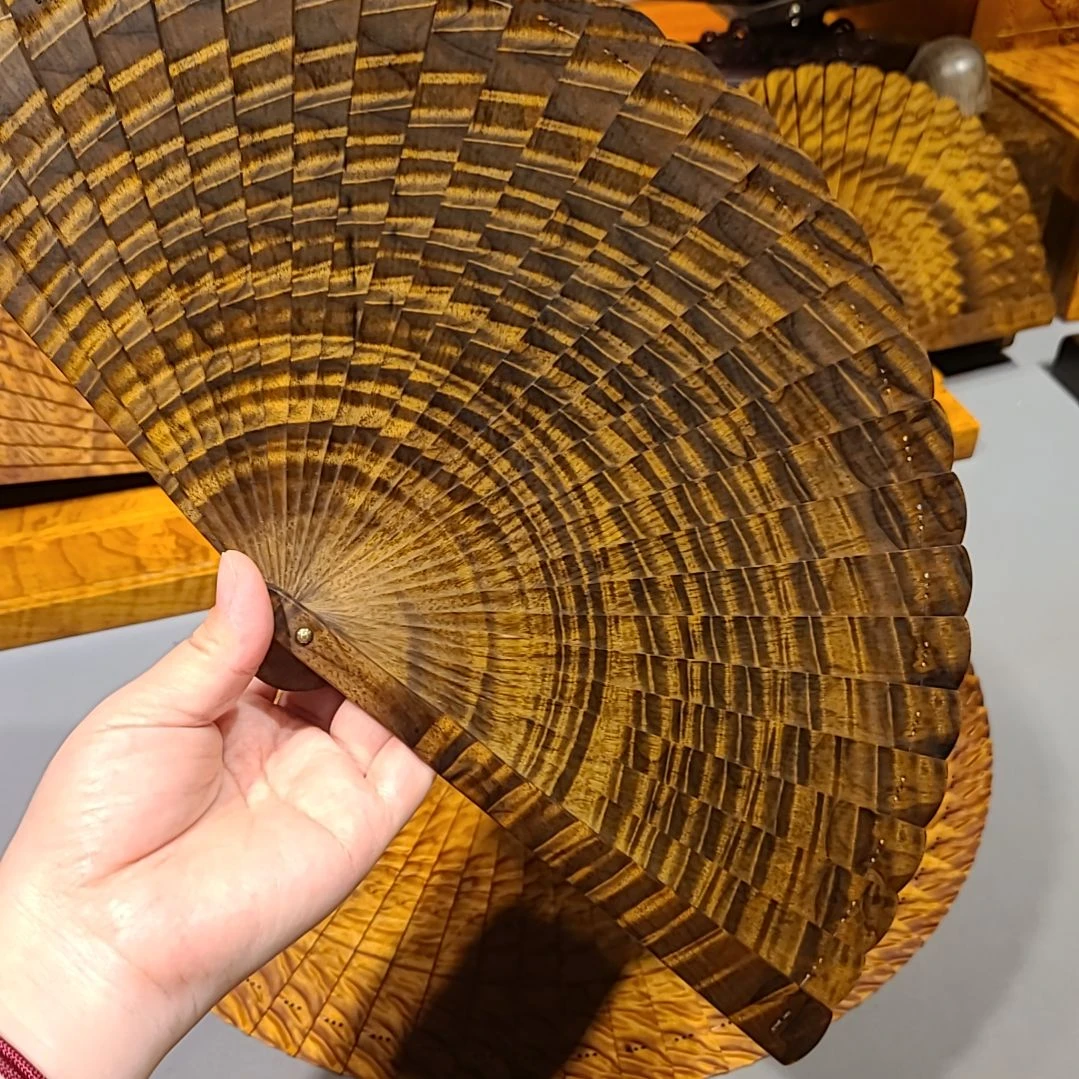 扇子20小叶桢楠金丝楠木苏扇阴沉