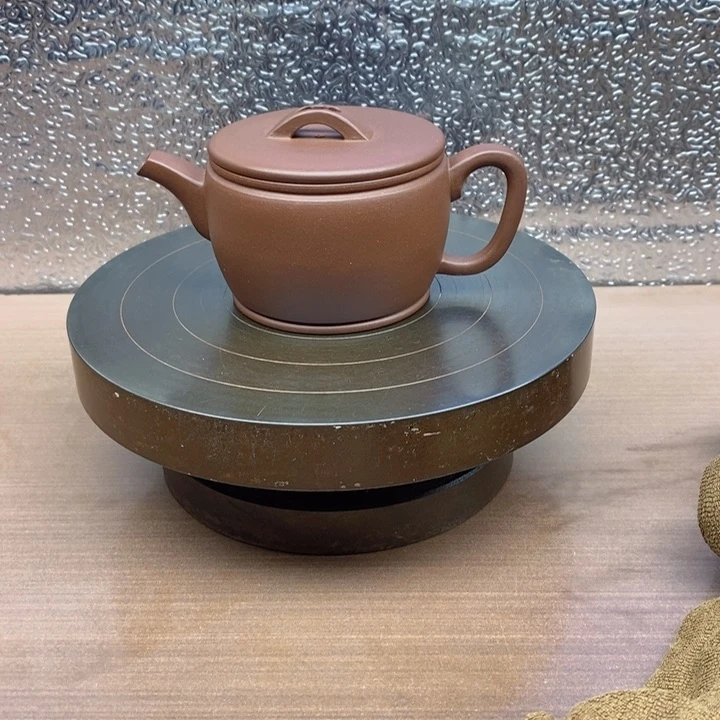 茶壶底槽青原矿底槽清半手工汉瓦壶容量150毫升左右