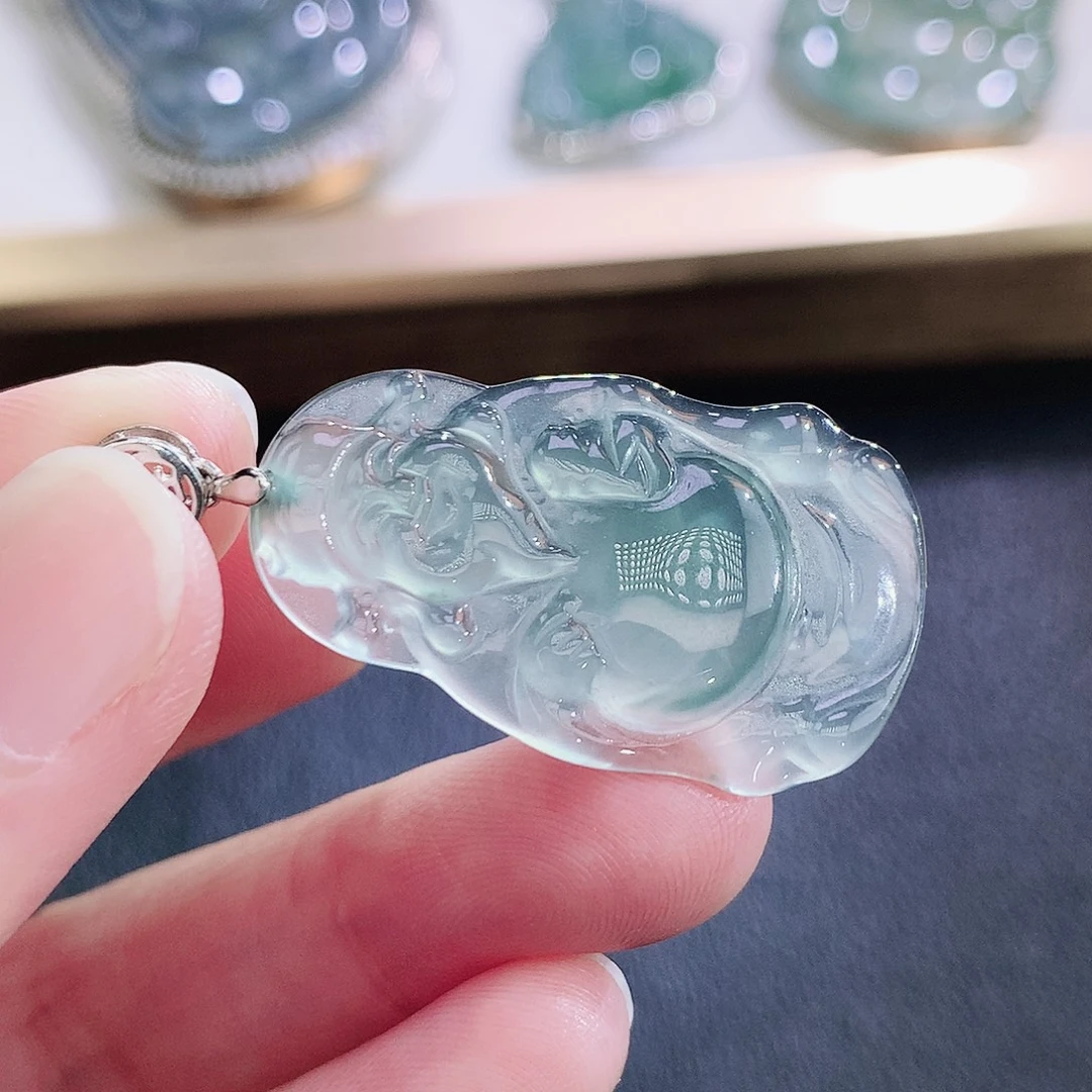 翡翠未镶嵌挂件翡翠