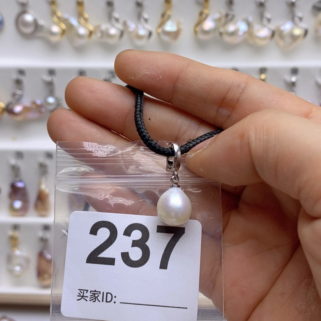 淡水珍珠颈饰银S925镶嵌237