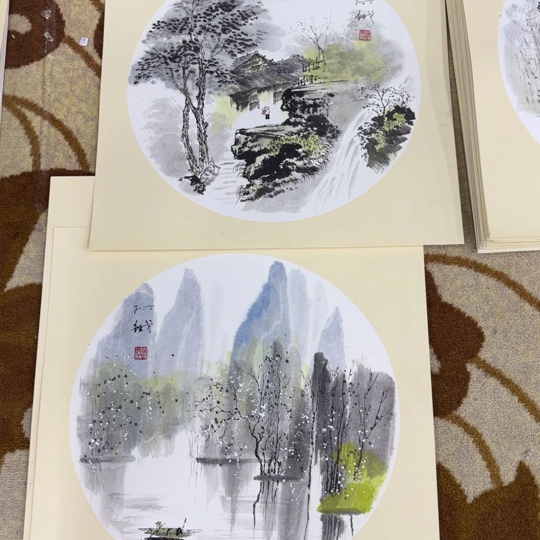 国画阿*哥啊铁斗方李欣主播