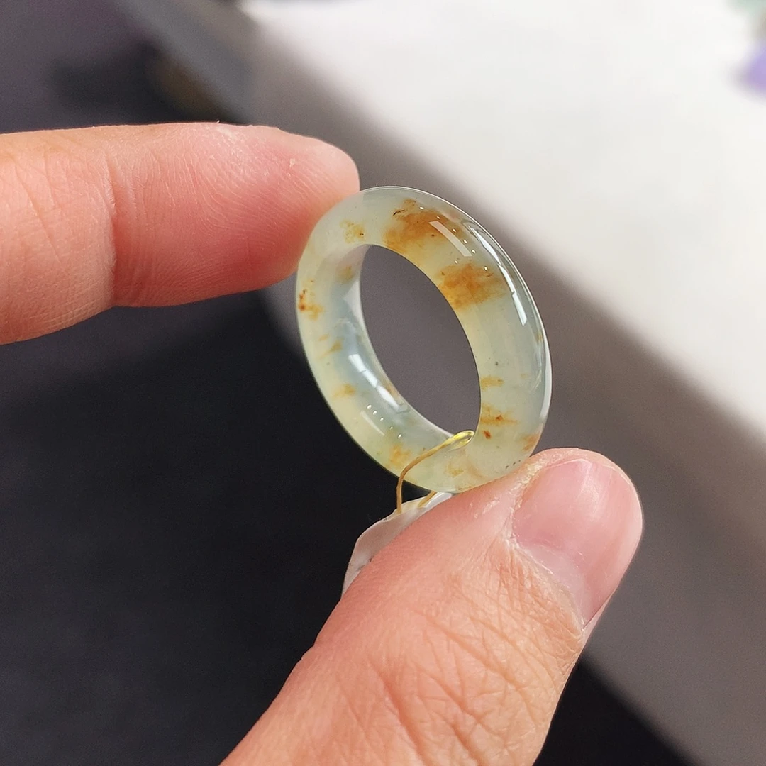 翡翠未镶嵌戒指14-15号