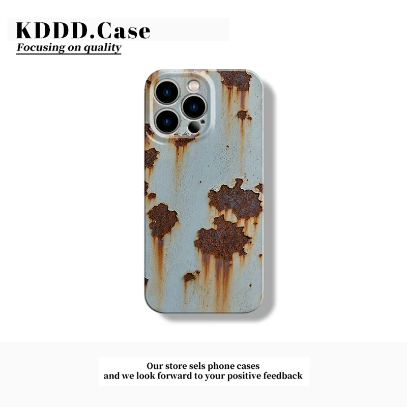 小众锈迹斑斑适用苹果16promax/iphone15pro个性14pro创意X手机壳
