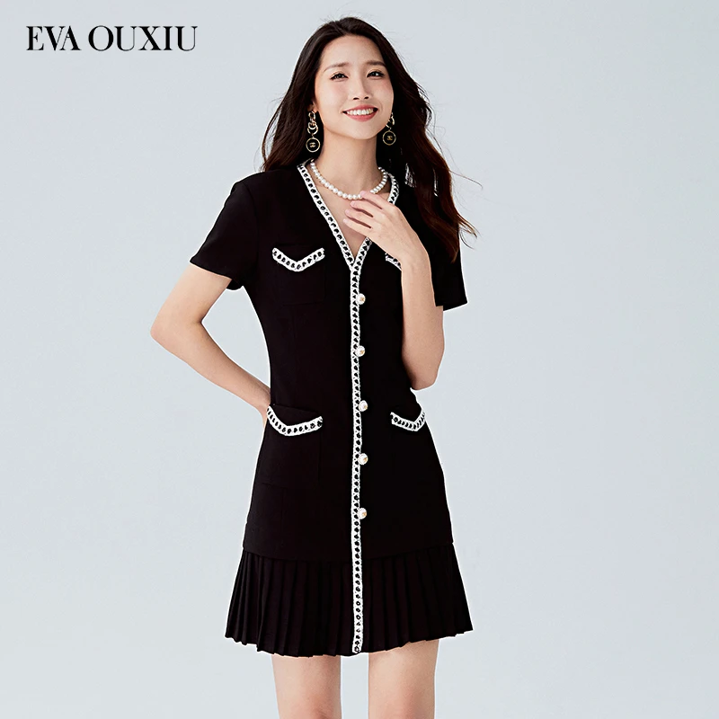 【品牌福利】EVA OUXIU/伊华欧秀连衣裙32WAQ3043