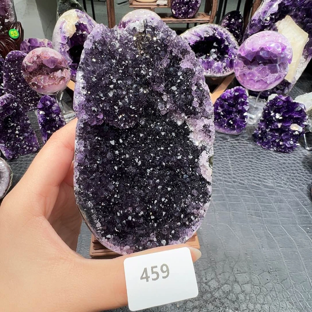 紫晶未镶嵌珠宝半成品