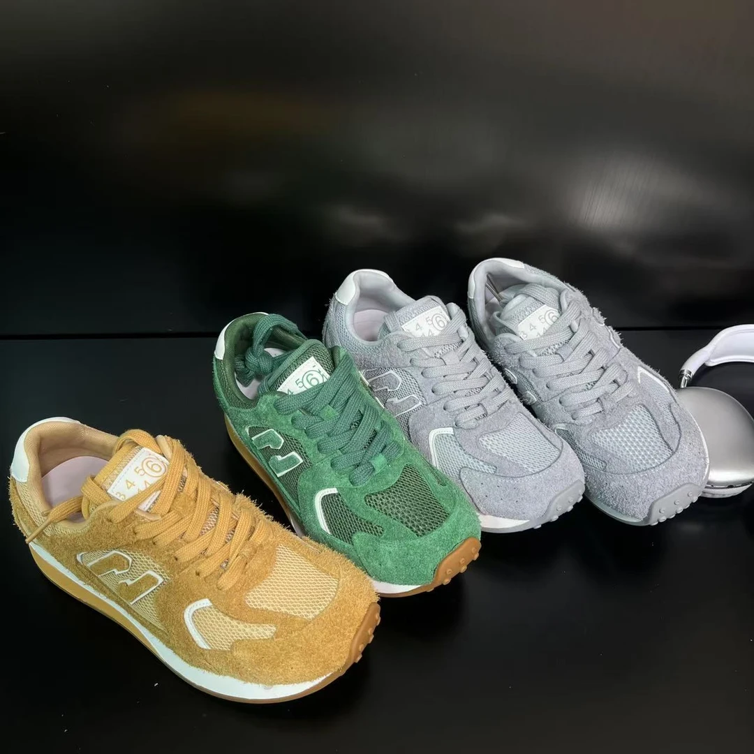 【秀场时刻】厚底网面德训鞋女2025夏季新款软底舒适休闲鞋835-3