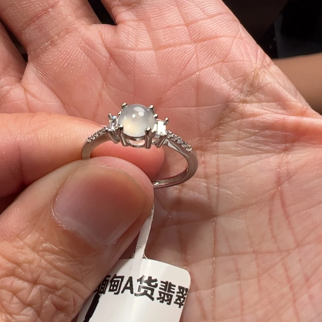 小***.翡翠银S925镶嵌颈饰