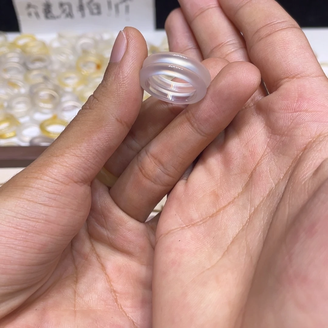 玛瑙/玉髓未镶嵌戒圈42号港15
