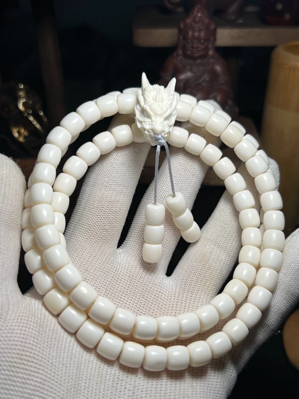 [龙腾四海]8x8鹿角直切108颗，精工打磨，男女同款