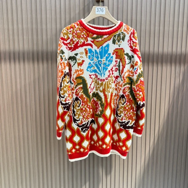 2176  喜气洋洋羊毛毛衣