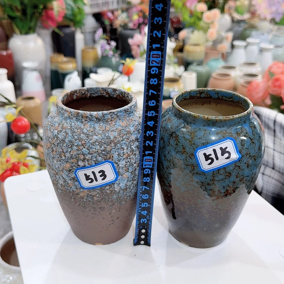 513.515号小花瓶陶瓷16厘米瑕疵