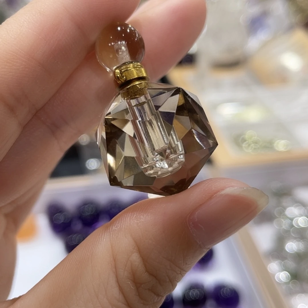 未镶嵌珠宝半成品烟晶精油瓶