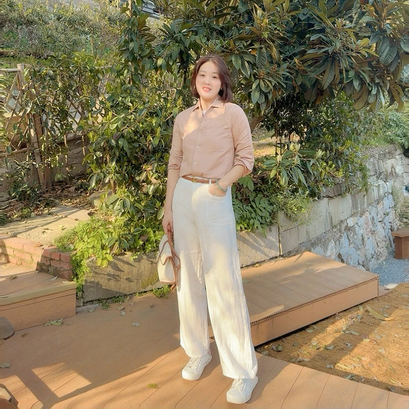 火桐hooton 高定系列 灼灼其华 高密汉麻长袖衬衫YT3001