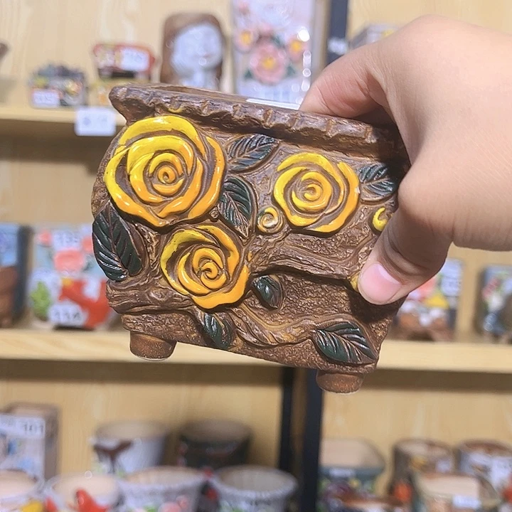 陶瓷多肉花盆满15包邮