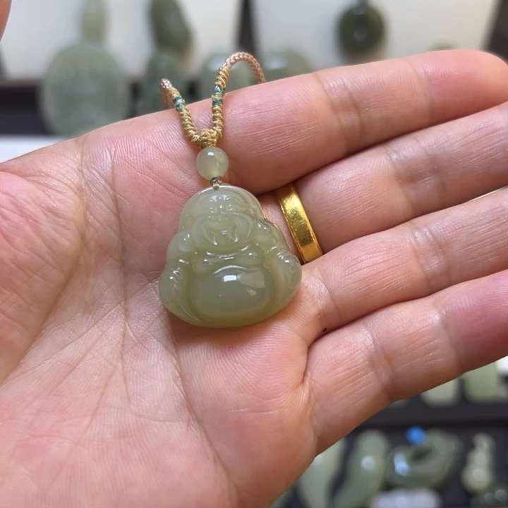 和田玉未镶嵌吊坠(不含链)666