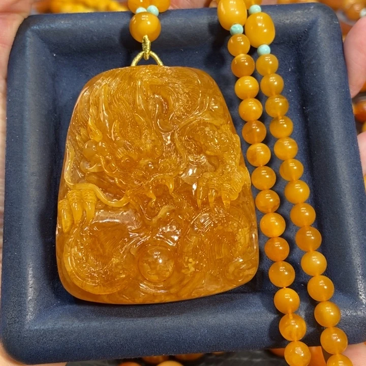 蜜蜡颈饰未镶嵌蜜蜡