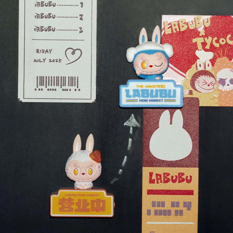 【沁沁拆盒】THE MONSTERS怪味便利店系列拉布布冰箱贴盲盒磁吸