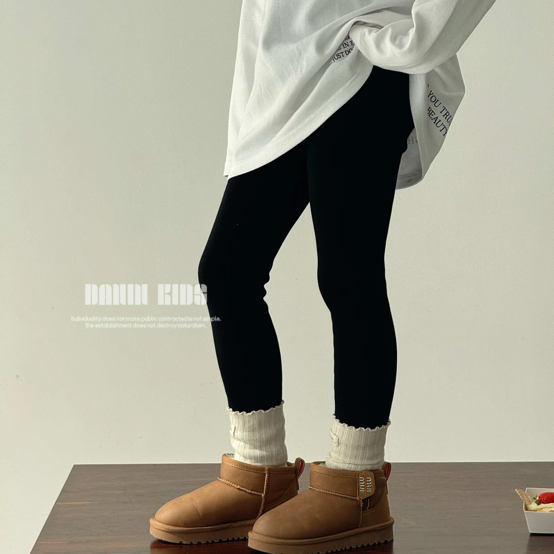 【嗒囜】女童弹力加绒打底保暖紧身裤儿童冬显瘦修身外穿打底裤胖瘦