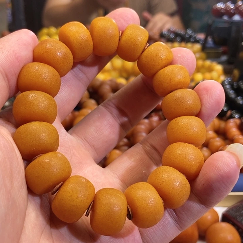 【闪购商品】槛*梅磨砂橘皮老型手串17