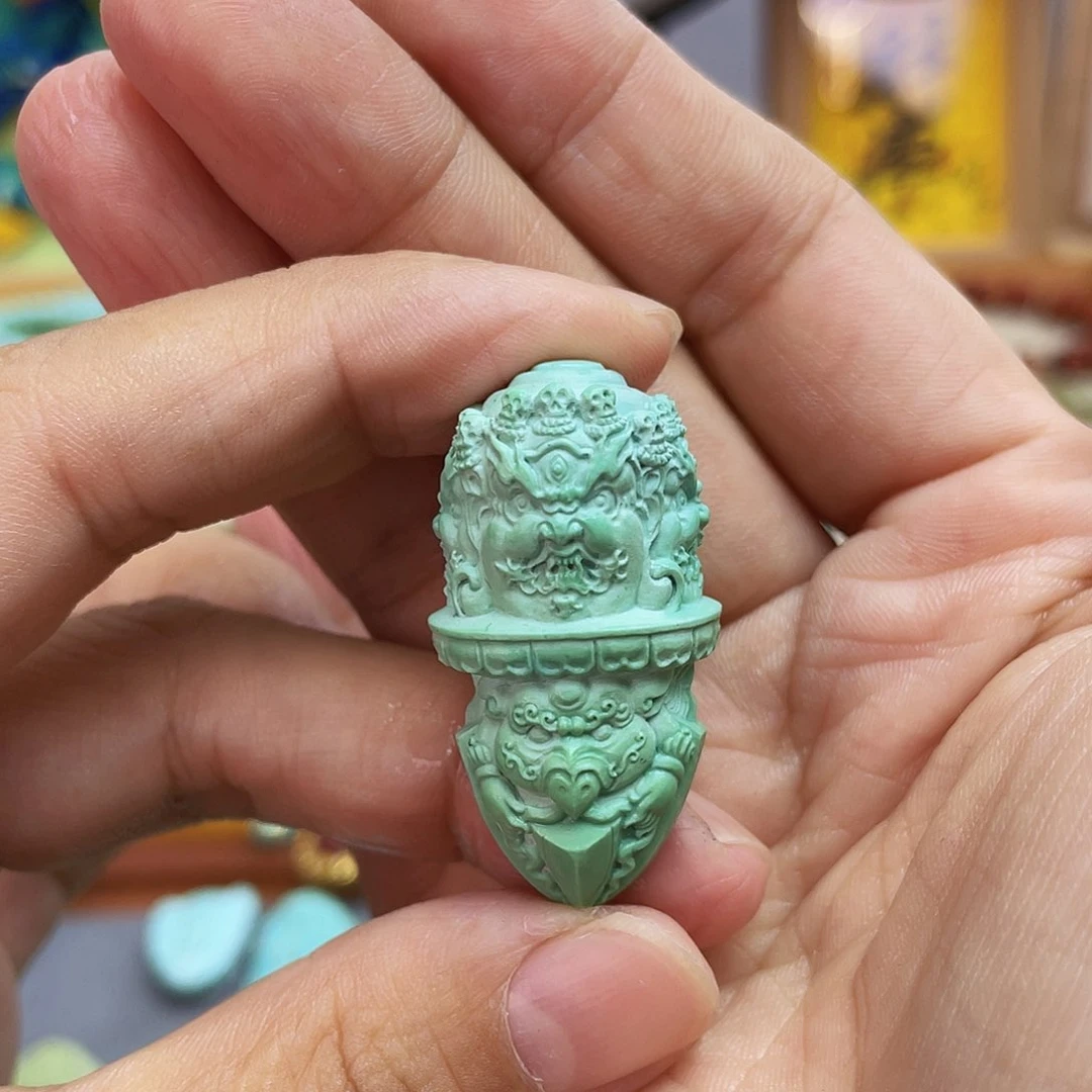 绿松石未镶嵌吊坠(不含链)