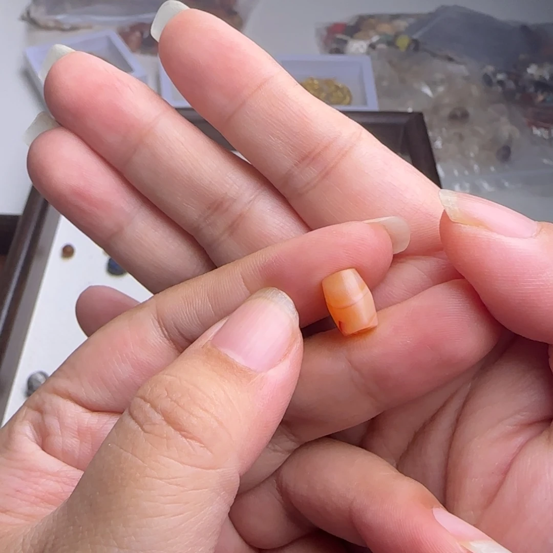 咪***崽玛瑙/玉髓合金珠宝奇石