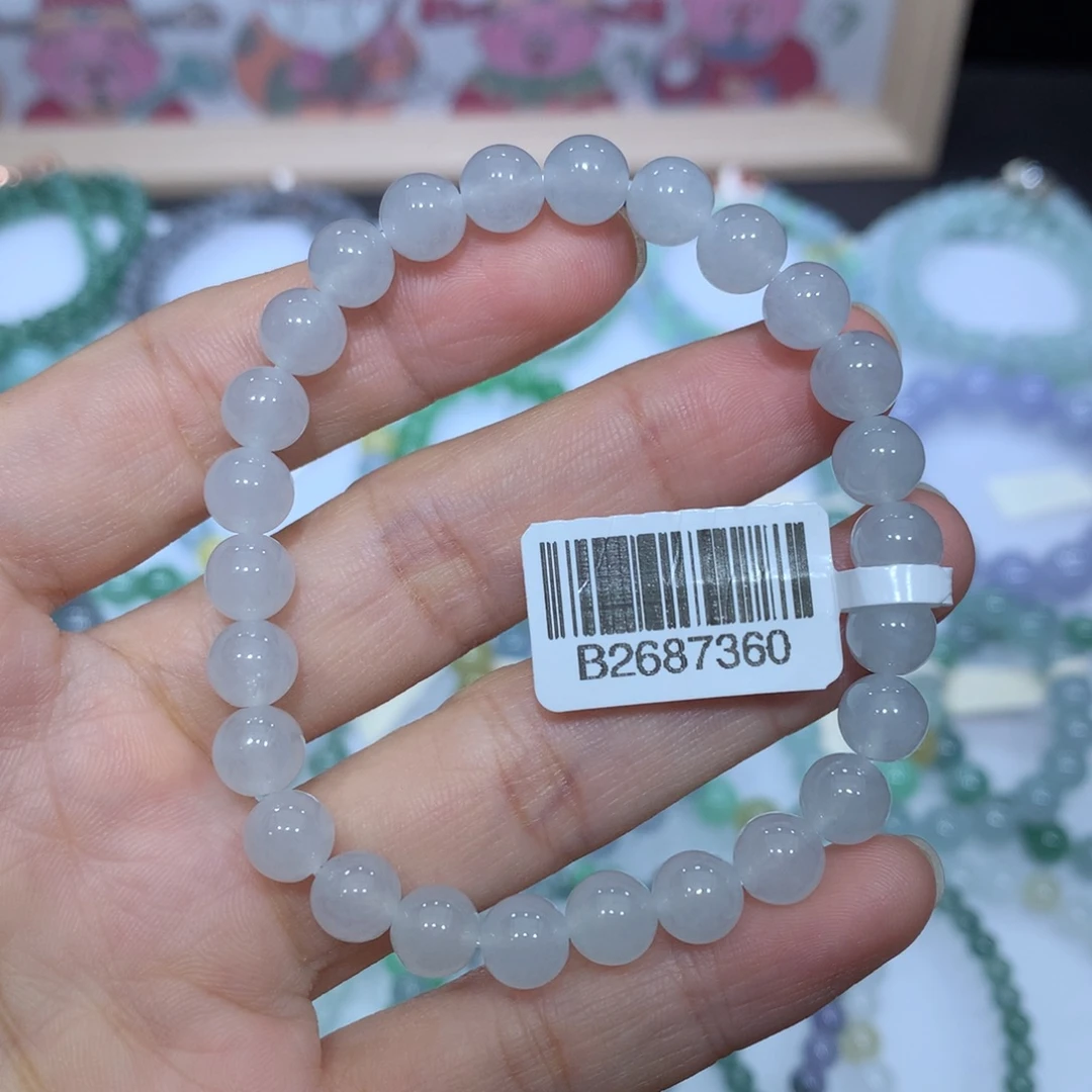 翡翠未镶嵌手链天然