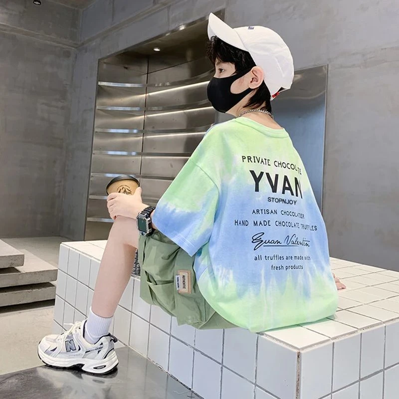 男童短袖t恤2025新款儿童夏装衣服男孩纯棉宝宝上衣童装