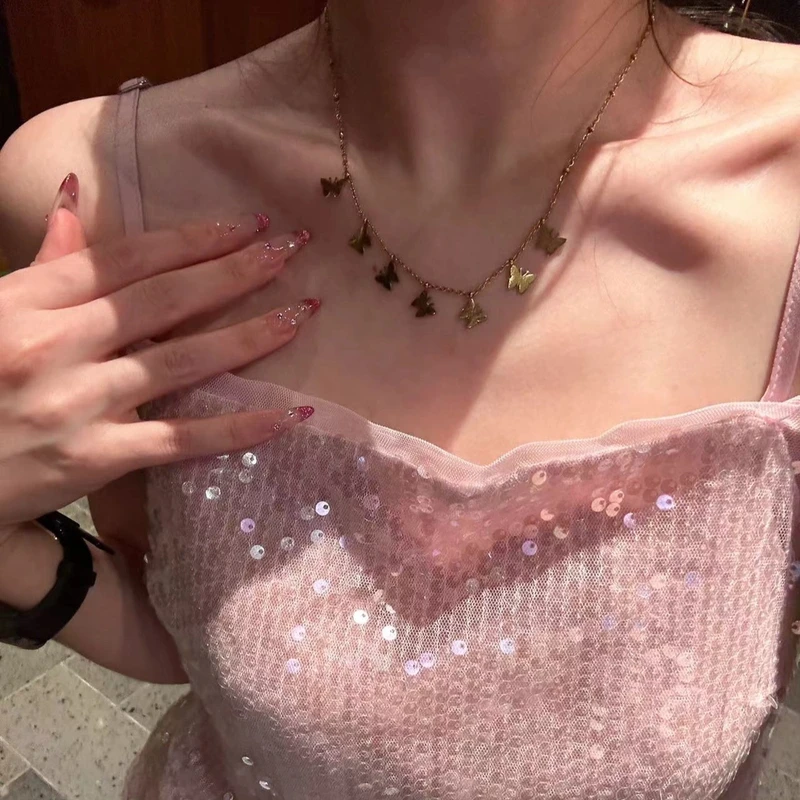 合金项链 【BORAKOO】【吉莉】博拉拉的蝴蝶结项链